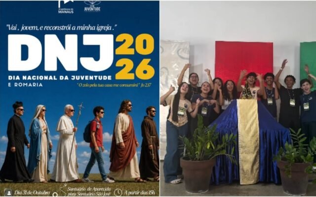 Manaus celebra Dia Nacional da Juventude com romaria, missa e show neste sábado