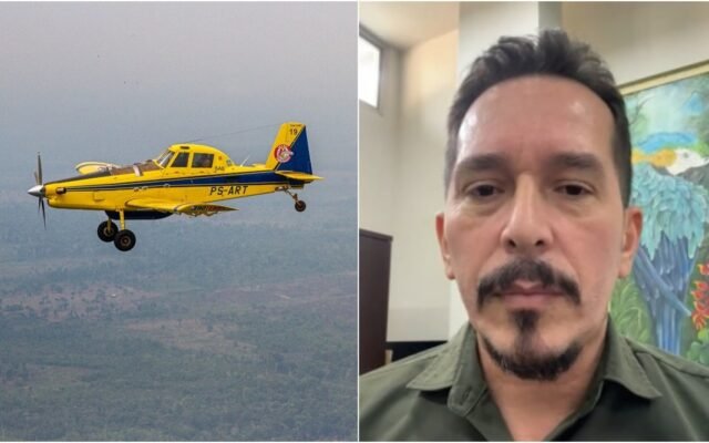 Ibama manda mais duas aeronaves a Parintins para conter fogo na Vila Amazônia