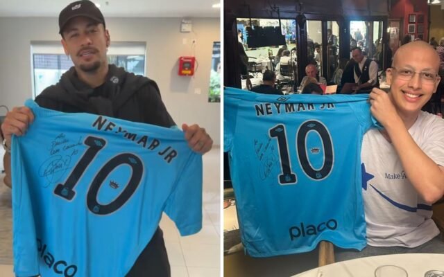 Adolescente em remissão de câncer ganha vídeo e presentes de Neymar
